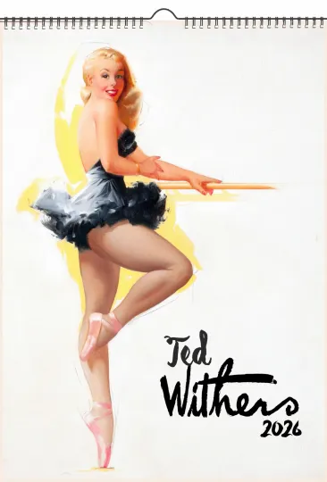 Discover 2026 Vertical Wall Calendar Pinup Girls Lingerie Vintage Art by Ted Withers