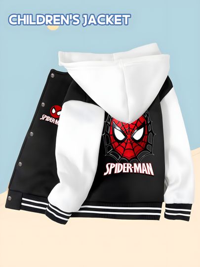 Discover Marvel Boys Baseball Jacket - Spider-Man breaks through the web. Soft fabric conveys the spirit of adventure and is a tre