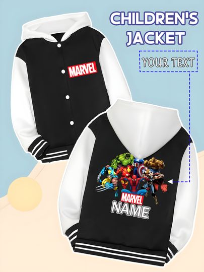 Discover Marvel Boys Baseball Jacket - Featuring an Avengers Heroes Assemble pattern, featuring classic characters, this is a must