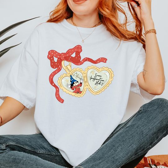 Discover Coquette Bow Retro Disney Fantasia Movie Shirt, Fantasmic Shirts, Disney Trip Tee