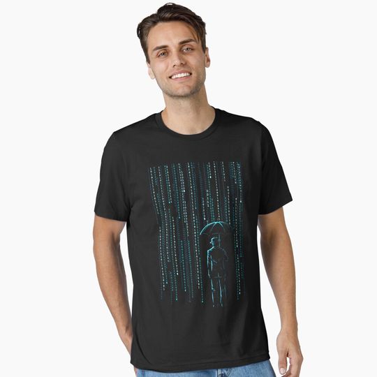Discover Binary Code | Matrix Digital Storm Essential T-Shirt