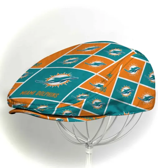 Discover Miami Team Dolphins Jeff Cap Dolphins Driver Cap football Golf Cap football Flat Cap