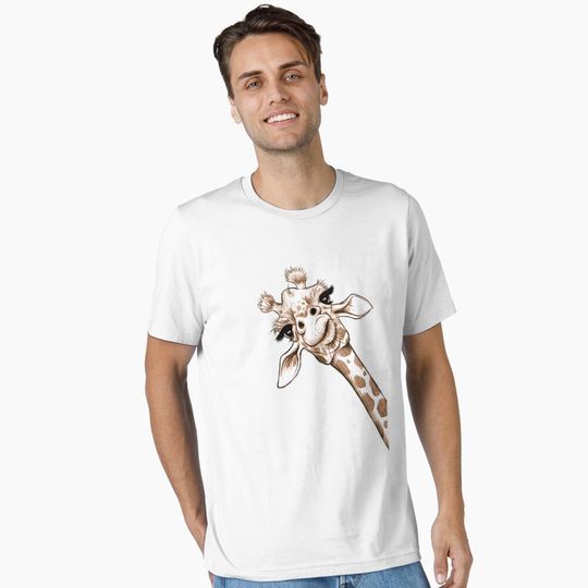 Discover Sketch Giraffe Art Essential T-Shirt