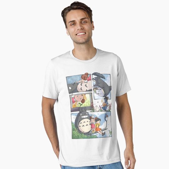 Discover kawaii & Cute art monster go -%[ghiblis]%- flying away japan film Essential T-Shirt