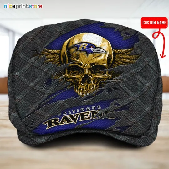 Discover Baltimore Team Ravens Jeff Cap Ravens football Driver Cap Golf Cap football Flat Cap