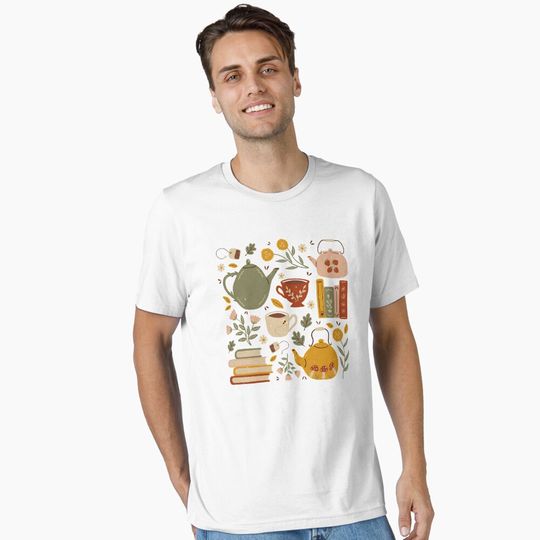 Discover Flowery Books and Tea Essential T-Shirt