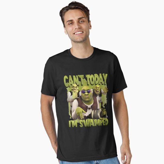 Discover  Can't Today I'm Swamped Shrek Essential T-Shirt