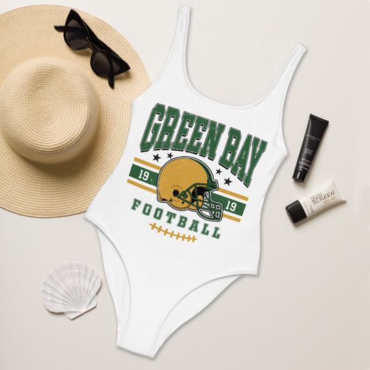 Discover Green Bay Football Women's Summer Bikini Swimsuit, Sport Swimwear, Game Day Swimsuit