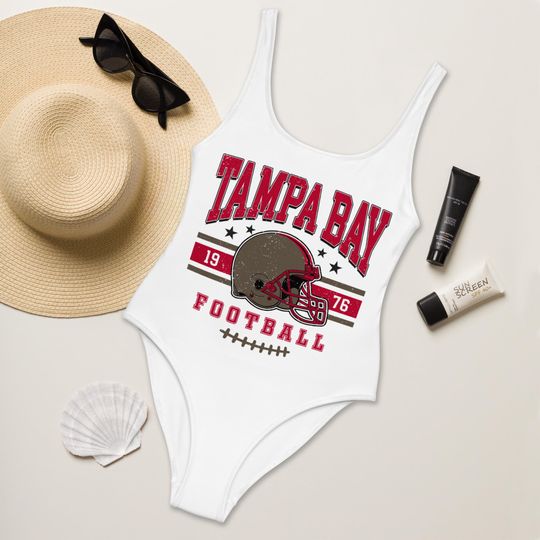 Discover Tampa Bay Football Women's Summer Bikini Swimsuit, Sport Swimwear, Game Day Swimsuit