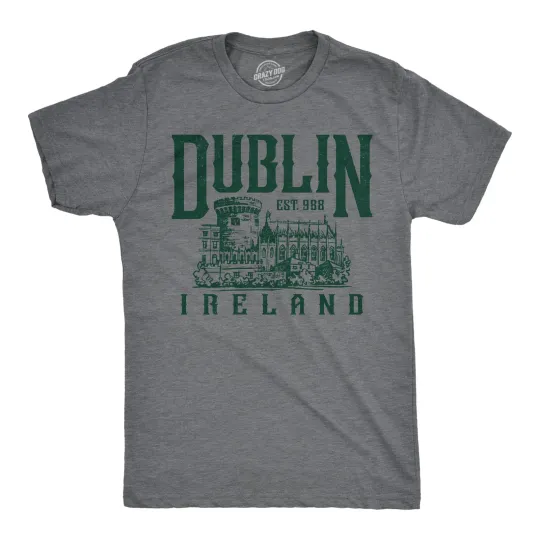 Discover Mens Funny T Shirts Dublin Ireland Sarcastic St Patricks Day Graphic Graphic