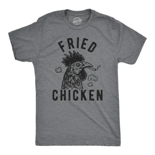 Discover Mens Fried Chicken T Shirt Funny 420 Marijuana Graphic Novelty Tee