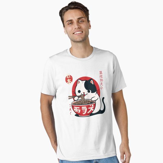 Discover cat ramen japan Essential T-Shirt