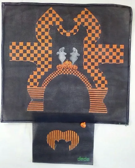 Discover dede needlepoint HP handpaint canvas 3D Halloween clothing for plush animal 18m