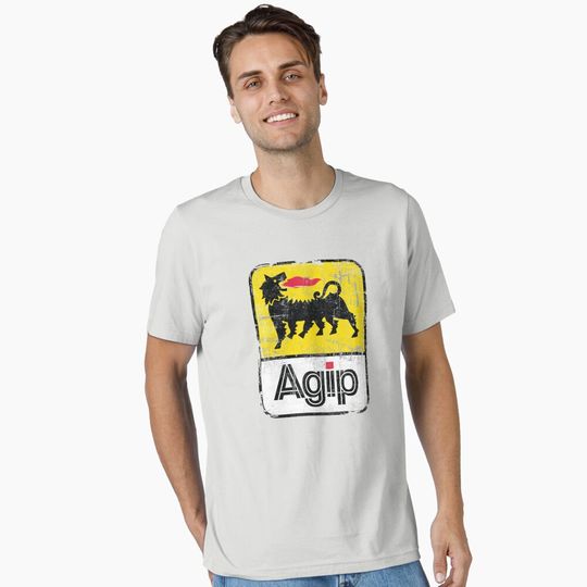 Discover AGIP Lubricants Logo 1968 – 1998 Distressed version Essential T-Shirt