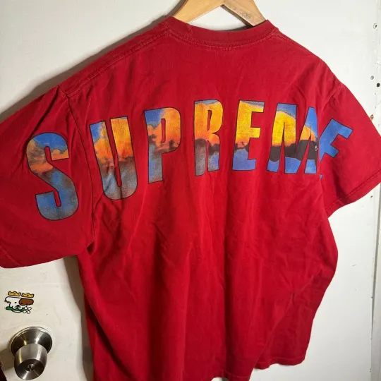 Discover Supreme FW2017 SUPREME CRASH TEE men’s red large