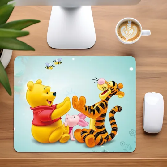 Discover Winnie the Pooh & Tigger Patty Cake Mouse Pad for Home Office