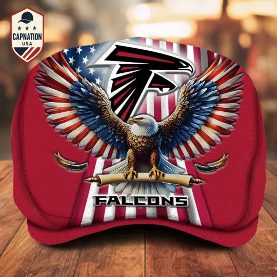 Atlanta-Falcons Jeff Cap football Newsboy Cap Driving Cap Flat Cap Golf Cap For Men