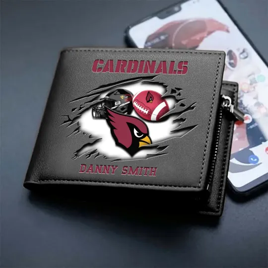 Discover Personalized Arizonna Football Team Cardinalss Leather Wallet, Gift For Fans