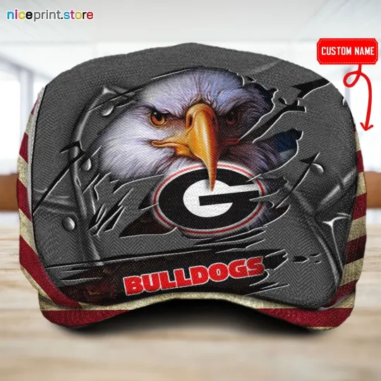 Discover Georgia Team Bulldogs Jeff Cap NCAA Driver Cap NCAA Golf Cap NCAA Flat Cap