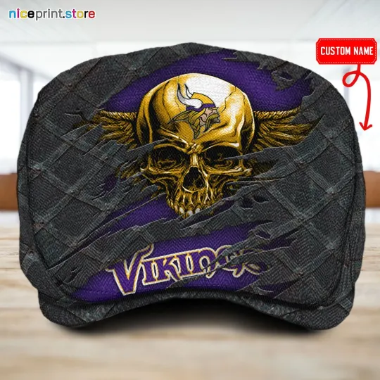 Discover Minnesota Team Vikings Jeff Cap Vikings football Driver Cap Golf Cap football Flat Cap
