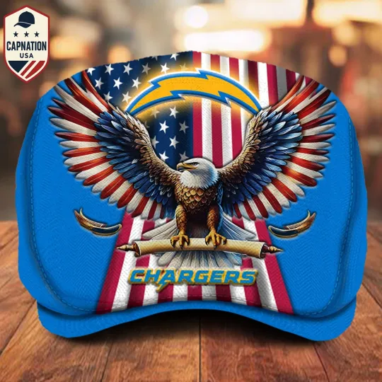 Discover Los Angeles Chargers Jeff Cap Newsboy Cap Driving Cap Flat Cap Golf Cap For Men