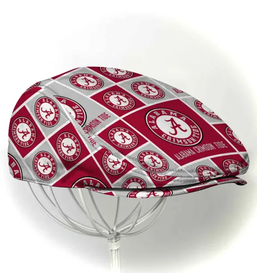 Discover Albm Team Crimson Tide Jeff Cap NCAA Beret Hat Albm Flat Cap NCAA Golf Cap