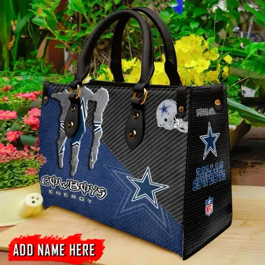 Discover Personalized Dallas Football Team Cowboyss  leather handbag
