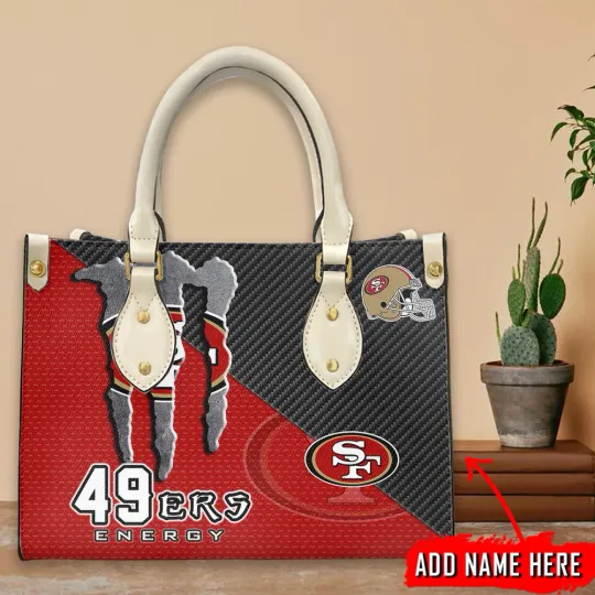 Discover Personalized San Francisco Football Team 49erss  leather handbag