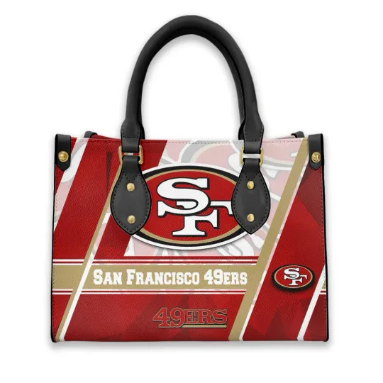 Discover Personalized San Francisco Football Team 49erss  Leather Handbag