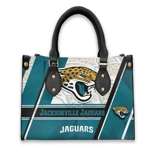 Discover Personalized Jacksonville Football Team Jaguarss Leather Handbag Gift for him