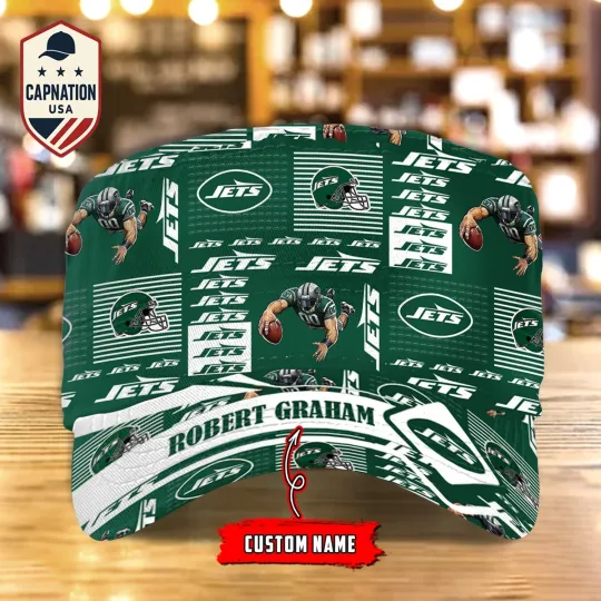 Discover New-York-Jets Custom Name Military Cap Football football Sports Gift For Men