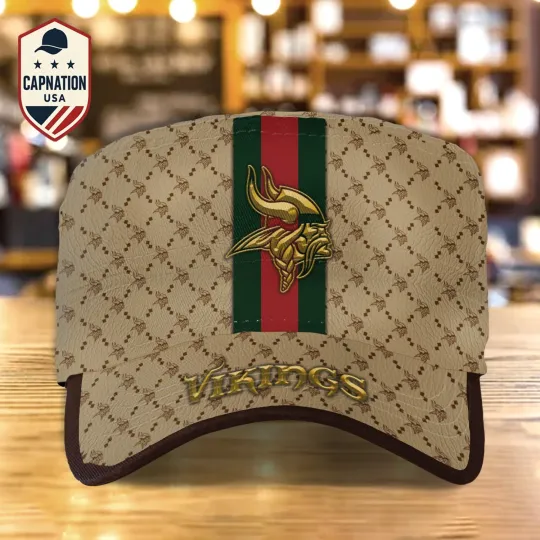 Discover Minnesota-Vikings Military Cap Custom Name Football football Sports Gift For Men