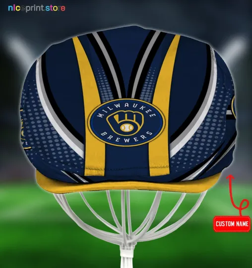 Discover Milwaukee Team brewers Jeff Cap MLB Jeff Cap Driving Cap Newboys Cap Golf Cap 29