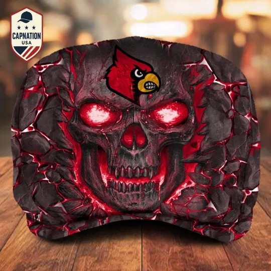 Discover Louisville Team Cardinals Jeff Cap Driving Cap Golf Cap Flat Cap Newsboy Cap M7