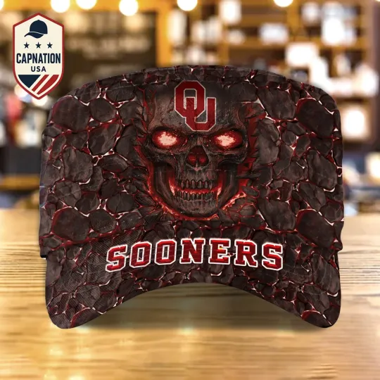 Discover Custom Name Military Cap Oklahoma-Sooners Football NCAA Sports Gift For Men