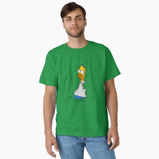 Discover Homer in the bushes Classic T-Shirt