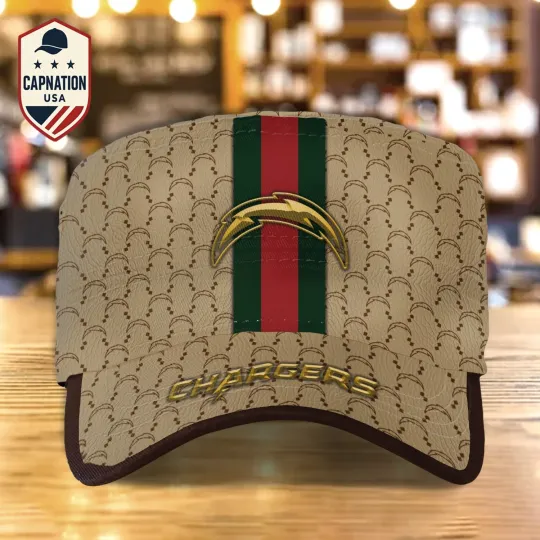 Discover Los-Angeles-Chargers Custom Name Military Cap Football football Sports Gift For Men