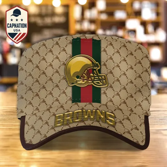 Discover Cleveland-Browns Custom Name Military Cap Football football Sports Gift For Men