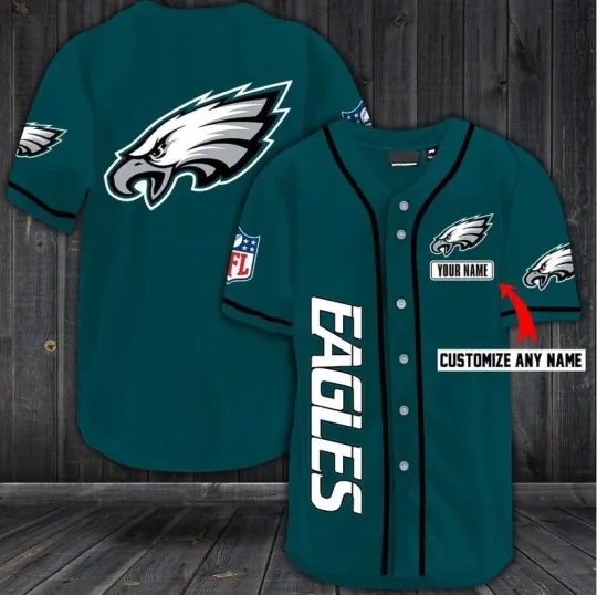 Discover Personalized Unisex/Kid Philadelphia Print Baseball Jersey Shirt Fanmade