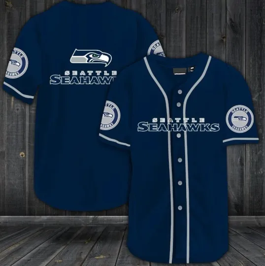 Discover Unisex/Kid Seattle Print Baseball Jersey Shirt Fanmade