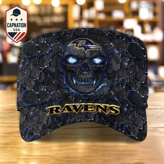 Discover Baltimore-Ravens Military Cap Custom Name Football football Sports Gift For Men