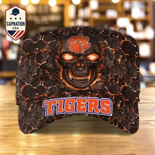 Discover Custom Name Military Cap Clemson-Tigers Football NCAA Sports Gift For Men