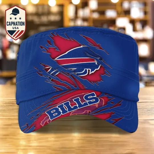 Custom Name Military Cap Buffalo-Bills Football football Sports Gift For Men