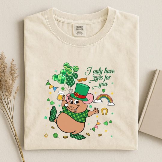 Discover Gus Gus St Patricks Day Shirt, I Only Have Eyes for You Shirt, Gus Gus Lucky Tee, Disney St Patricks Shirt