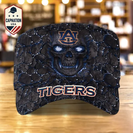 Discover Custom Name Military Cap Auburn-Tigers Football NCAA Sports Gift For Men