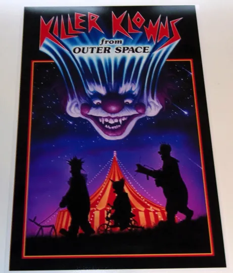 Killer Klowns from Outer Space 1988 Alternate USA Poster  Vertical Horror Print