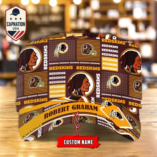 Discover Washington-Redskins Custom Name Military Cap Football football Sports Gift For Men