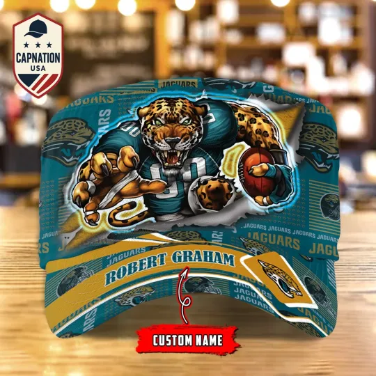 Custom Name Military Cap Jacksonville-Jaguars Football football Sports Gift For Men