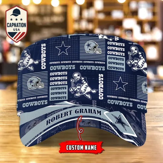 Discover Dallas-Cowboys Custom Name Military Cap Football football Sports Gift For Men