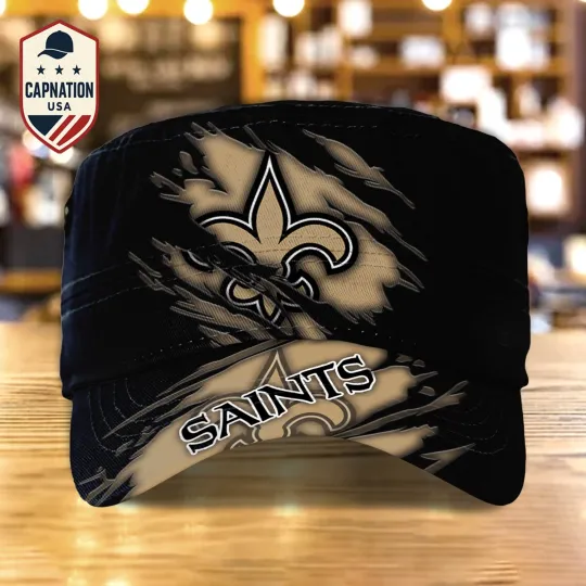 Custom Name Military Cap New-Orleans-Saints Football football Sports Gift For Men